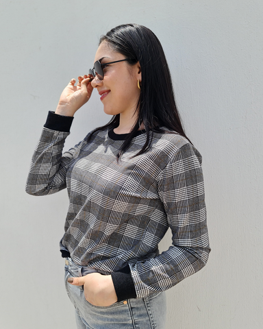 Blusa básico Cuadros