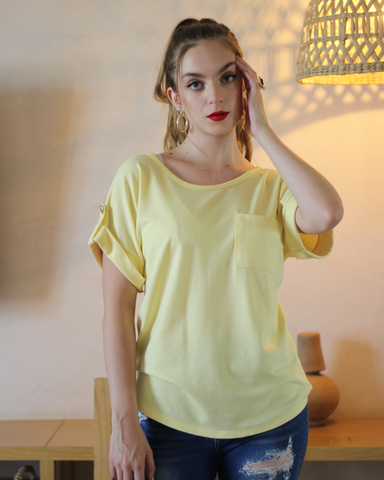 Blusa Lisa Amarillo