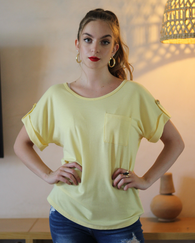 Blusa Lisa Amarillo